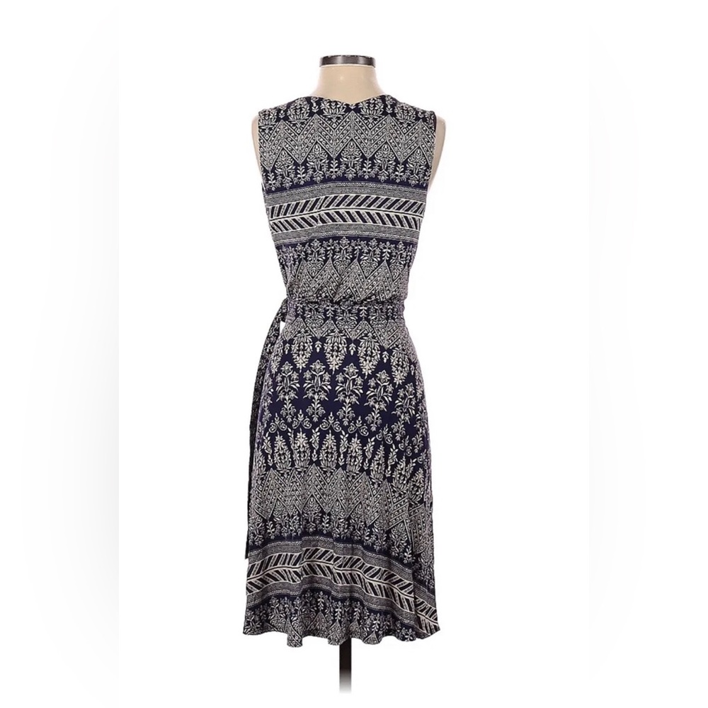 TORY BURCH | Purple Wrap Midi Dress | Size S - Picture 2 of 2
